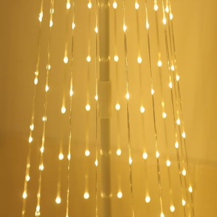 LED RGBW himmennettävä ulkokäyttöinen joulukoriste LED/4W/230V 180 cm IP44 joulukuusi + kaukosäädin
