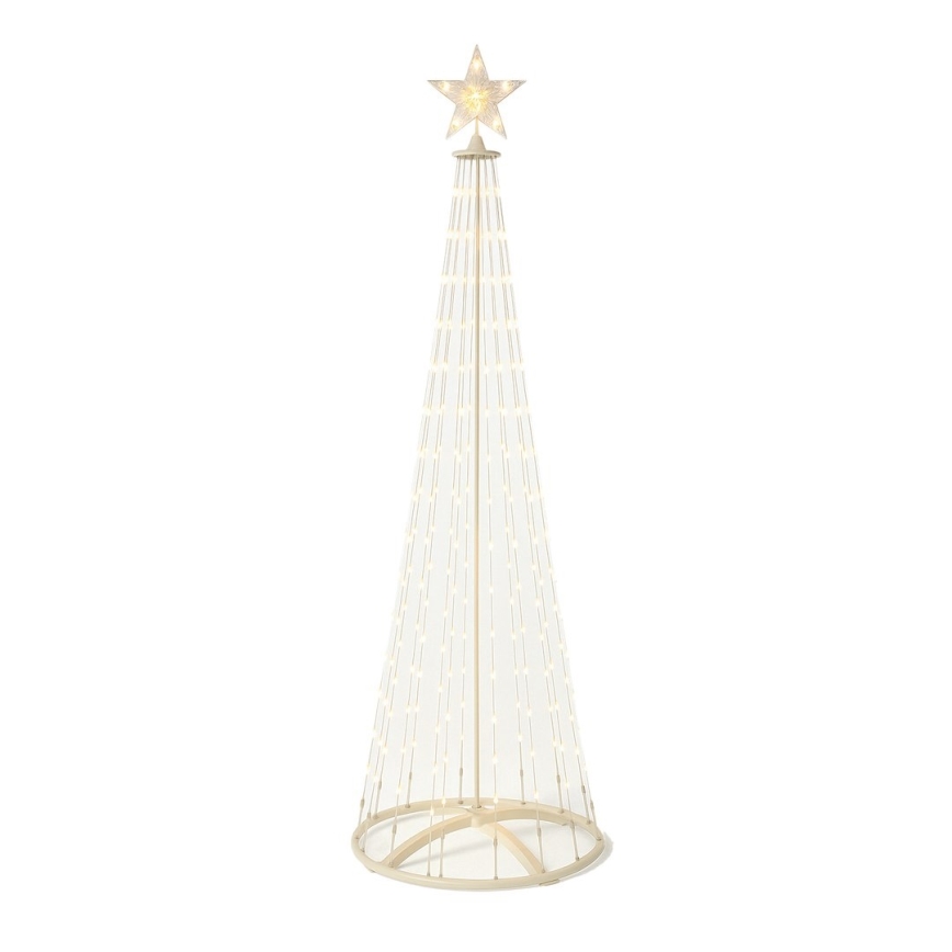 LED RGBW himmennettävä ulkokäyttöinen joulukoriste LED/4W/230V 180 cm IP44 joulukuusi + kaukosäädin