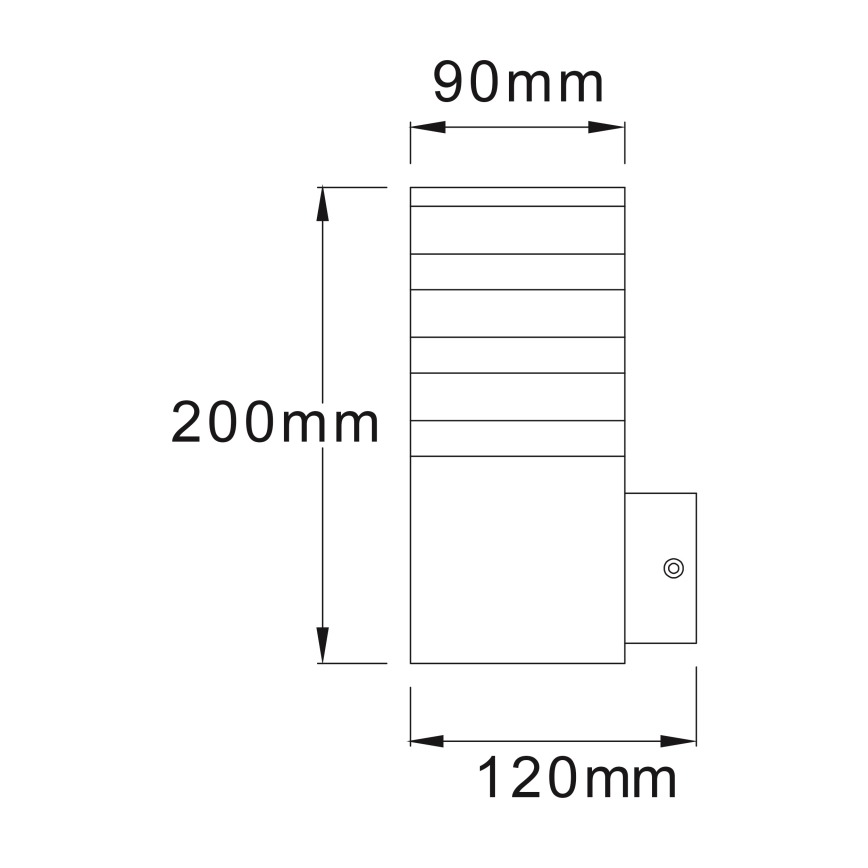 LED RGBW himmennettävä ulkoseinävalaisin TEKSAS 1xE27/12W/230V 2700-6500K Wi-Fi IP44 antrasiitti