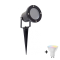 LED RGBW himmennettävä ulkovalaisin BLAKE 1xGU10/4,8W/230V IP65 + kauko-ohjain