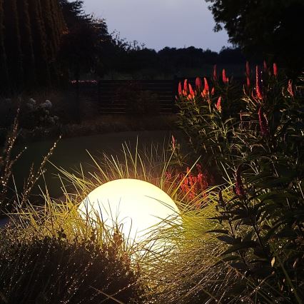 LED RGBW himmennettävä ulkovalaisin GLOBO 1xE27/9W/230V 2700-6500K Ø 40 cm IP44 Wi-Fi