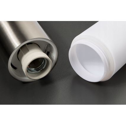 LED RGBW himmennettävä ulkovalaisin LIVIA 1xE27/6,5W/230V 2700-6500K Wi-Fi 100 cm IP44 hopeanvärinen