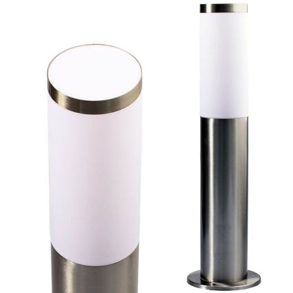 Himmennettävä LED RGBW -ulkovalaisin LIVIA 1xE27/6,5W/230V 2700-6500K Wi-Fi 45 cm IP44 hopea