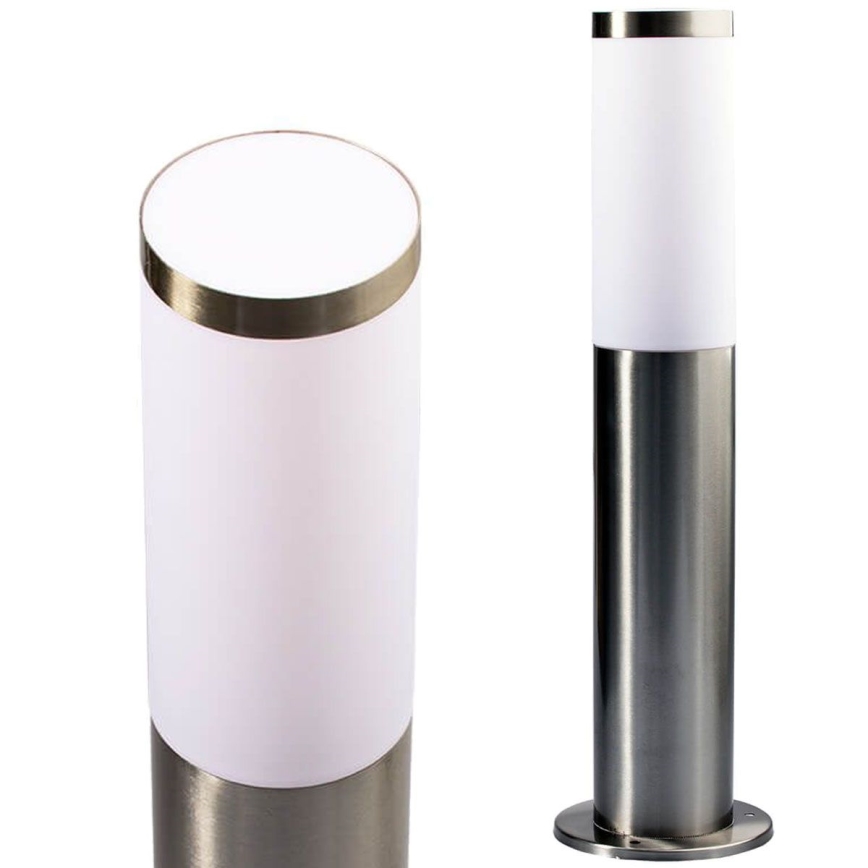 Himmennettävä LED RGBW -ulkovalaisin LIVIA 1xE27/6,5W/230V 2700-6500K Wi-Fi 45 cm IP44 hopea