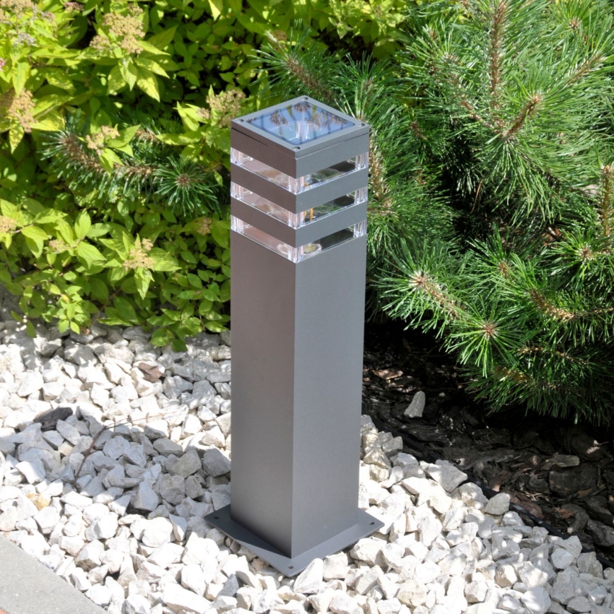 LED RGBW himmennettävä ulkovalaisin TEKSAS 1xE27/12W/230V 2700-6500K Wi-Fi 44 cm IP44 antrasiitti