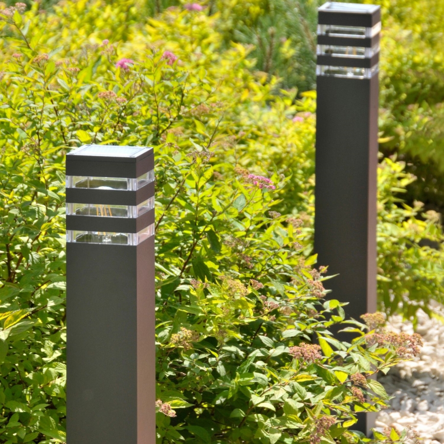 LED RGBW himmennettävä ulkovalaisin TEKSAS 1xE27/12W/230V 2700-6500K Wi-Fi 74 cm IP44 antrasiitti