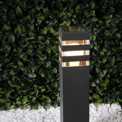 LED RGBW himmennettävä ulkovalaisin TEKSAS 1xE27/9W/230V 2700-6500K Wi-Fi 44 cm IP44 antrasiitti