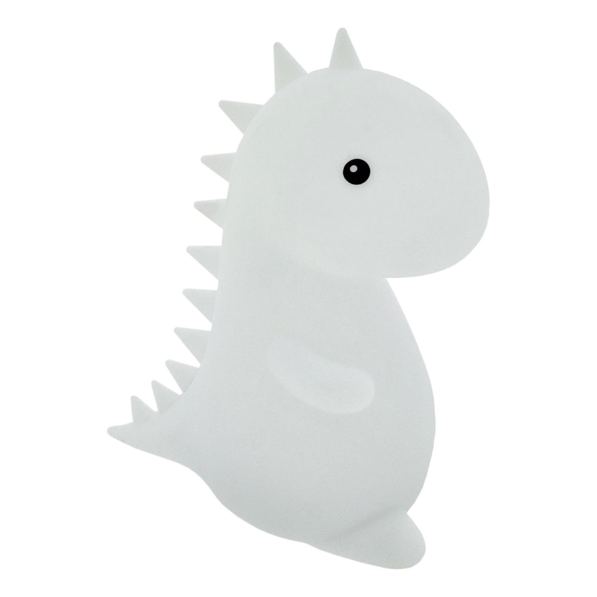 LED RGBW Lasten kosketuslamppu LED/1W/5V USB 1200 mAh dinosaurus