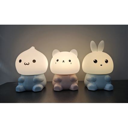 LED RGBW Lasten kosketuslamppu LED/1W/5V USB 1200 mAh pupu