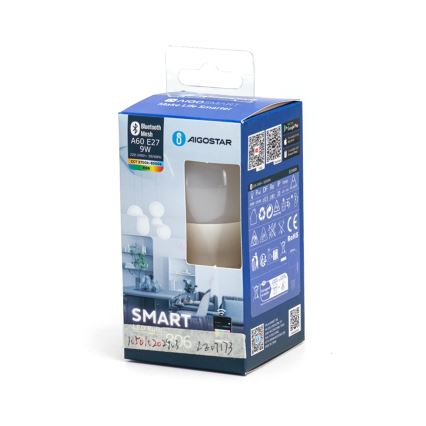 LED RGBW Himmennettävä polttimo MESH Älykäs A60 E27/9W/230V 2700-6500K - Aigostar