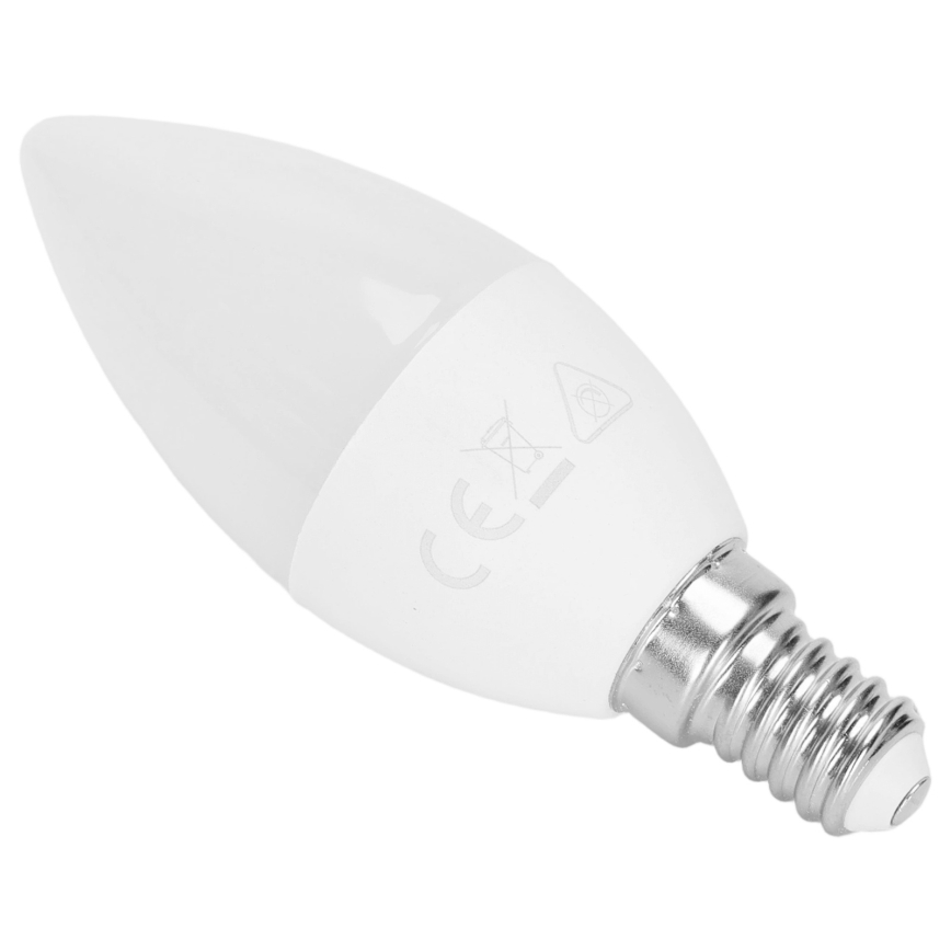 LED RGBW-lamppu C37 E14/4,8W/230V 3000K + kaukosäädin - Aigostar