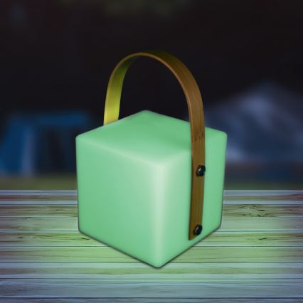 LED RGBW ulkovalaisin MAJORKA LED/0,5W/5V USB 1200 mAh IP44 valkoinen