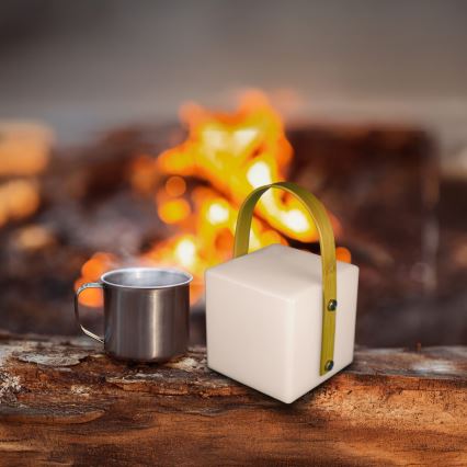 LED RGBW ulkovalaisin MAJORKA LED/0,5W/5V USB 1200 mAh IP44 valkoinen