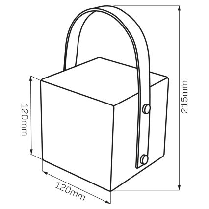 LED RGBW ulkovalaisin MAJORKA LED/0,5W/5V USB 1200 mAh IP44 valkoinen