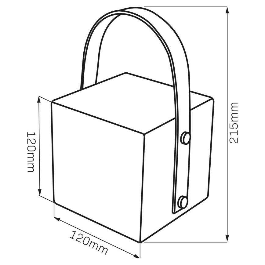 LED RGBW ulkovalaisin MAJORKA LED/0,5W/5V USB 1200 mAh IP44 valkoinen