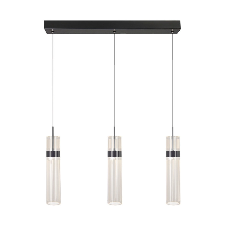 LED-riippuvalaisin AMBIENTE johdolla 3xLED/6W/230V 3000/4000/6000K musta