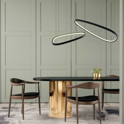 LED-riippuvalaisin johdolla MICHELLE LED/48W/230V 4000K musta