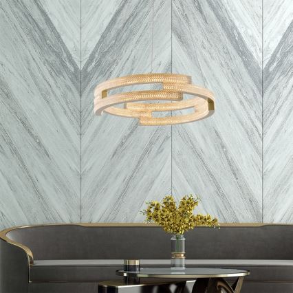 LED-riippuvalaisin johdolla TARJA LED/36W/230V 3000/4000/6000K halkaisija 60 cm kultainen