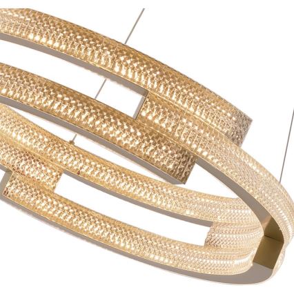 LED-riippuvalaisin johdolla TARJA LED/36W/230V 3000/4000/6000K halkaisija 60 cm kultainen