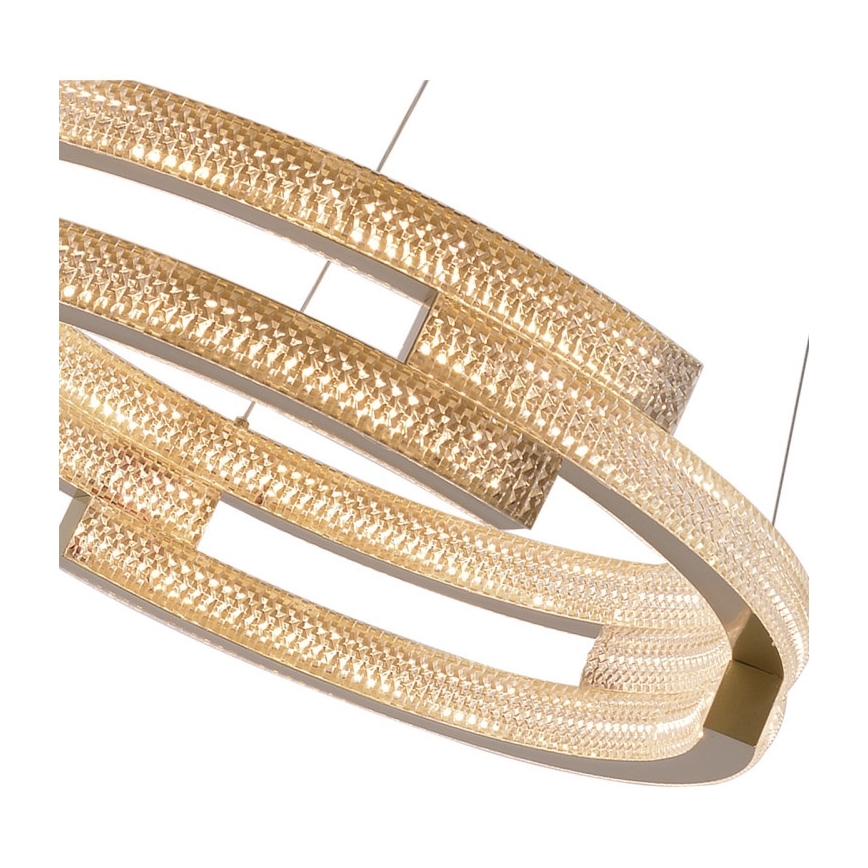 LED-riippuvalaisin johdolla TARJA LED/36W/230V 3000/4000/6000K halkaisija 60 cm kultainen