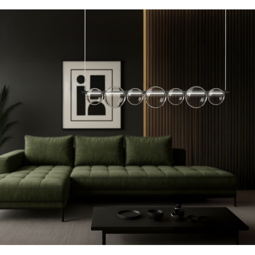 LED-riippuvalaisin kaapelilla ATOLA LED/19W/230V musta/kirkas