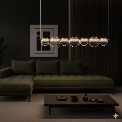 LED-riippuvalaisin kaapelilla ATOLA LED/19W/230V musta/kirkas