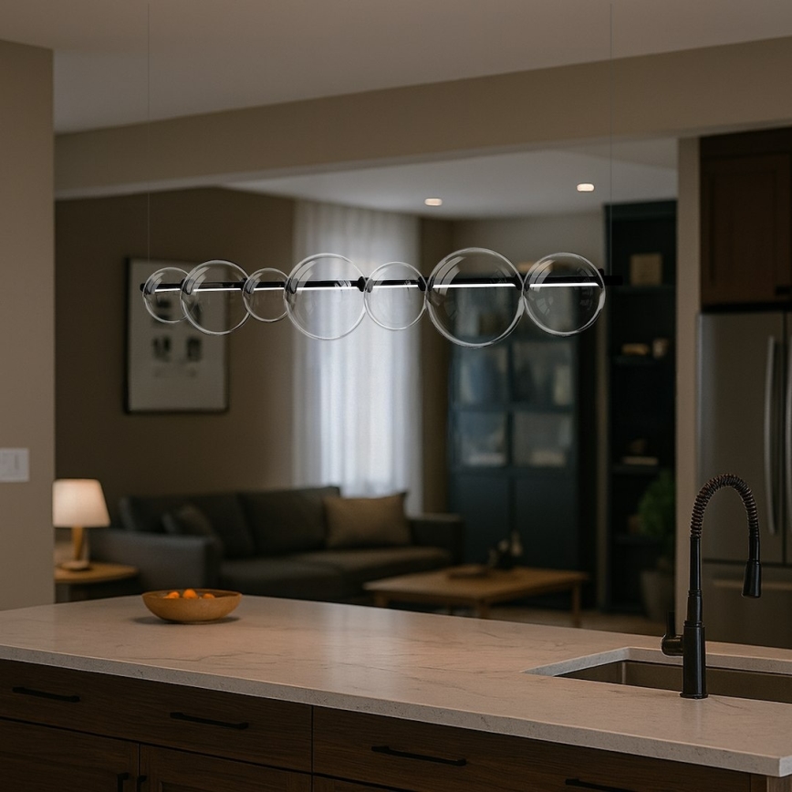 LED-riippuvalaisin kaapelilla ATOLA LED/19W/230V musta/kirkas