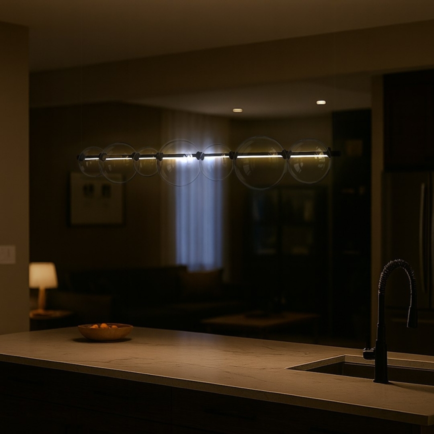 LED-riippuvalaisin kaapelilla ATOLA LED/19W/230V musta/kirkas