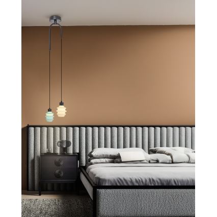 LED-riippuvalaisin kaapelilla CACTUS LED/6W/230V 3000K vihreä/valkoinen