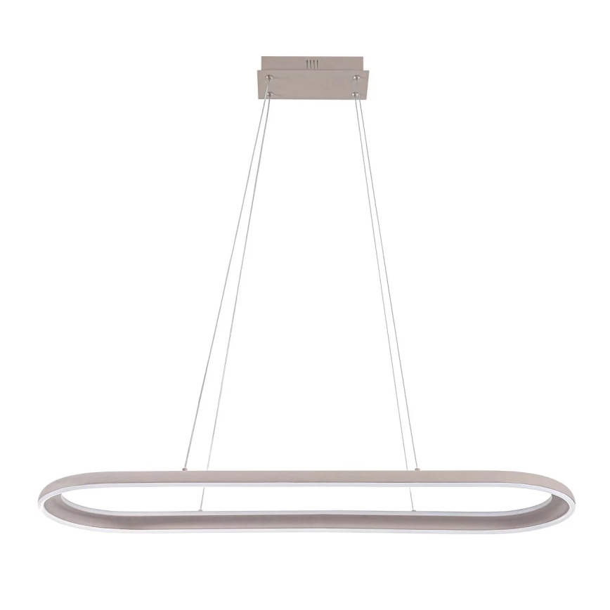 LED-riippuvalaisin kaapelilla CASHMERE LED/80W/230V 30x100 cm beige