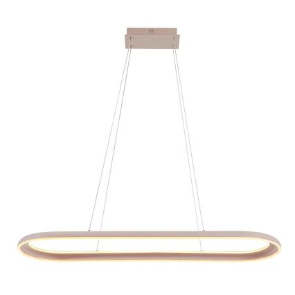 LED-riippuvalaisin kaapelilla CASHMERE LED/80W/230V 30x100 cm beige