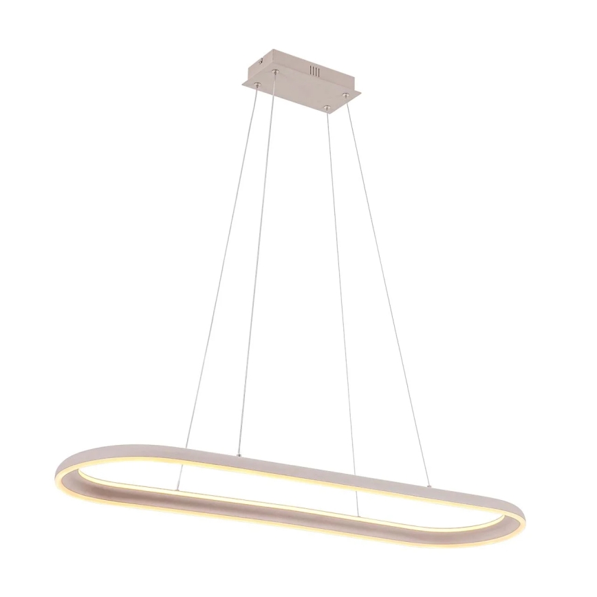 LED-riippuvalaisin kaapelilla CASHMERE LED/80W/230V 30x100 cm beige
