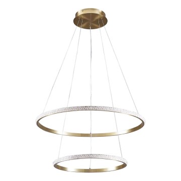 LED-riippuvalaisin kaapelilla DIANA LED/44W/230V 4000K halkaisija 59 cm kultainen