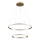 LED-riippuvalaisin kaapelilla DIANA LED/44W/230V 4000K halkaisija 59 cm kultainen