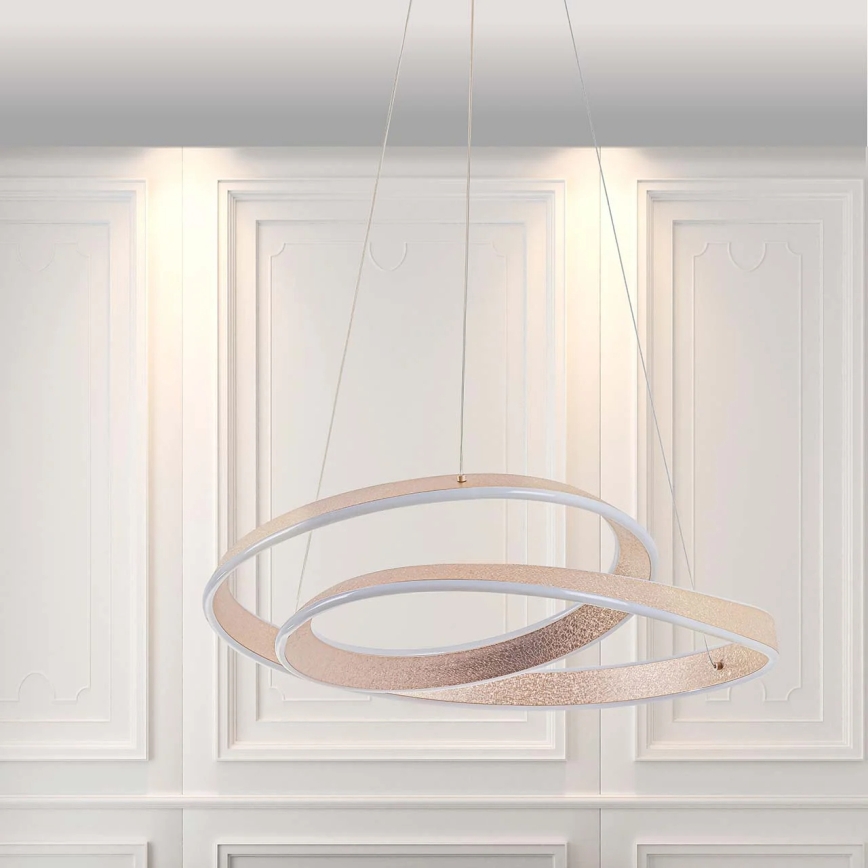 LED-riippuvalaisin kaapelilla GLOW LED/75W/230V 4000K halkaisija 60 cm kultainen