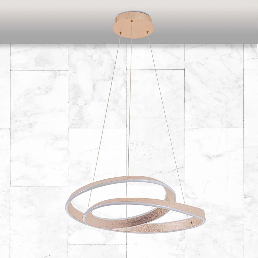 LED-riippuvalaisin kaapelilla GLOW LED/75W/230V 4000K halkaisija 60 cm kultainen