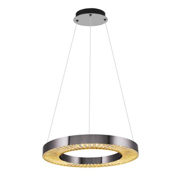 LED-riippuvalaisin kaapelilla JESI LED/35W/230V 3000K halkaisija 60 cm hopea