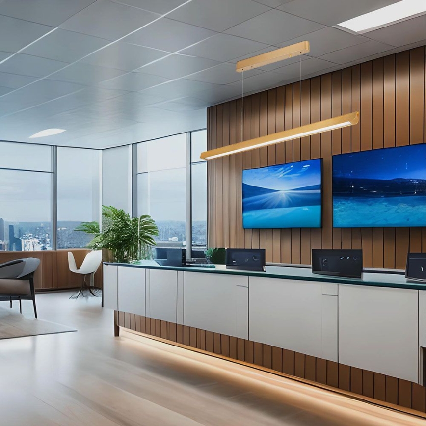 LED-riippuvalaisin kaapelilla LED/36W/230V 3000/4000/6400K kulta