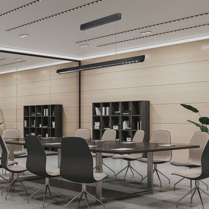 LED-riippuvalaisin johdolla LED/36W/230V 3000/4000/6400K musta