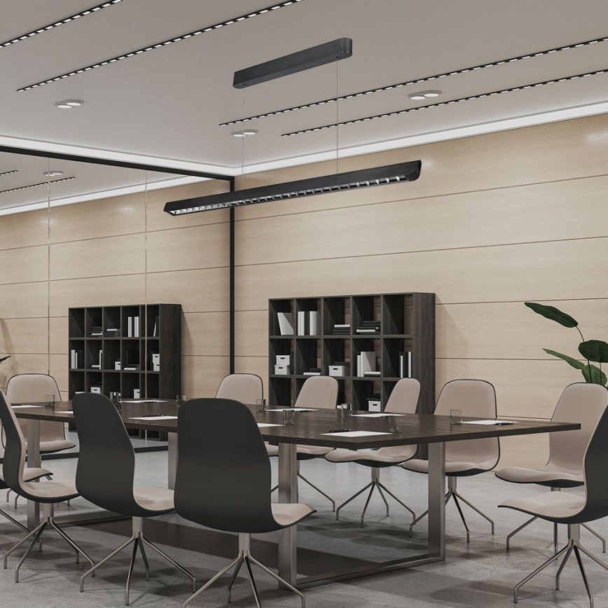 LED-riippuvalaisin johdolla LED/36W/230V 3000/4000/6400K musta