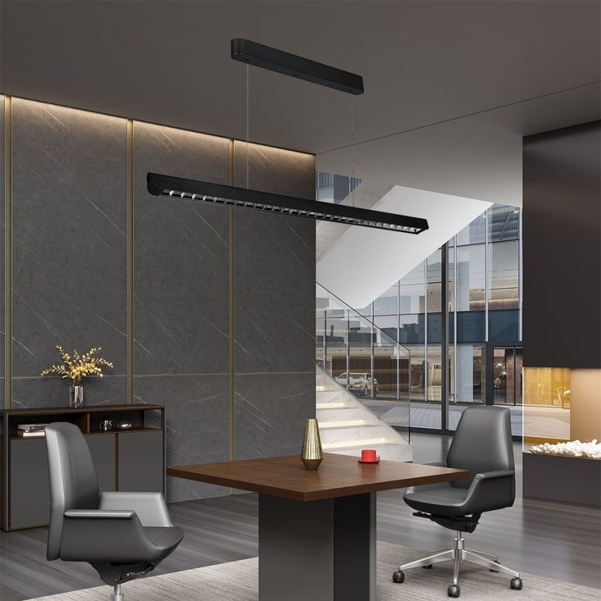 LED-riippuvalaisin johdolla LED/36W/230V 3000/4000/6400K musta