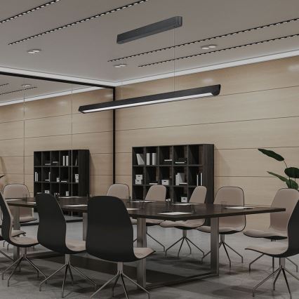 LED-riippuvalaisin johdolla LED/36W/230V 3000/4000/6400K musta