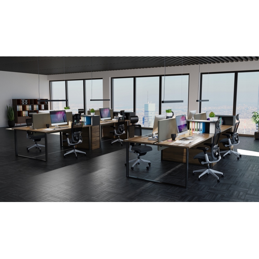 LED-riippuvalaisin kaapelilla LED/44W/230V 4000K 120 cm musta