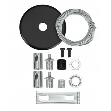 LED-riippuvalaisin kaapelilla LED/44W/230V 4000K 120 cm musta