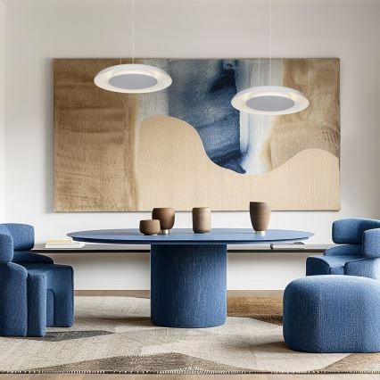 LED-riippuvalaisin kaapelilla PIATTINO LED/30W/230V 2700/3200/4000K halkaisija 40 cm valkoinen