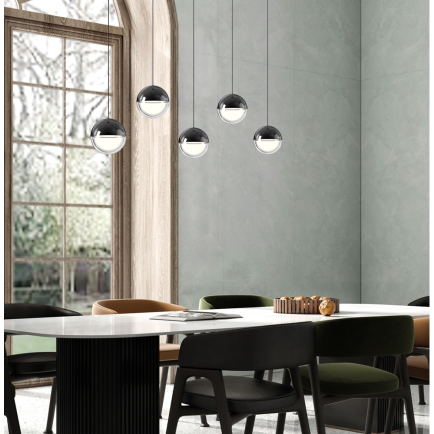 LED-riippuvalaisin kaapelilla ZIREA LED/30W/230V musta