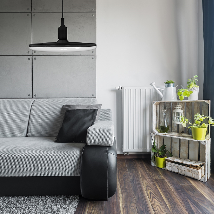 LED-riippuvalaisin KIKI 1xE27/10W/230V musta