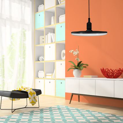 LED-riippuvalaisin KIKI 1xE27/10W/230V musta