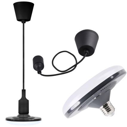 LED-riippuvalaisin KIKI 1xE27/10W/230V musta