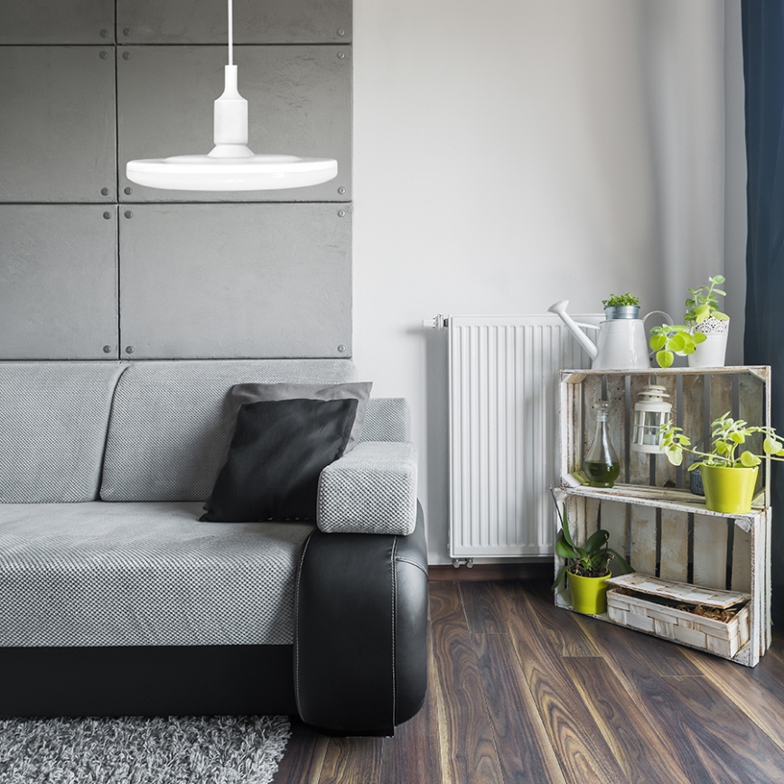 LED-riippuvalaisin KIKI 1xE27/10W/230V valkoinen